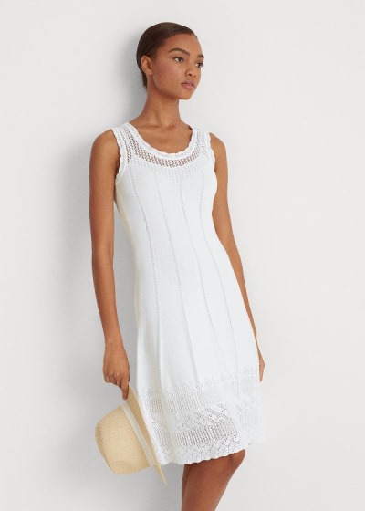 Women's Ralph Lauren Pointelle Sleeveless Dresses | 835917FCX